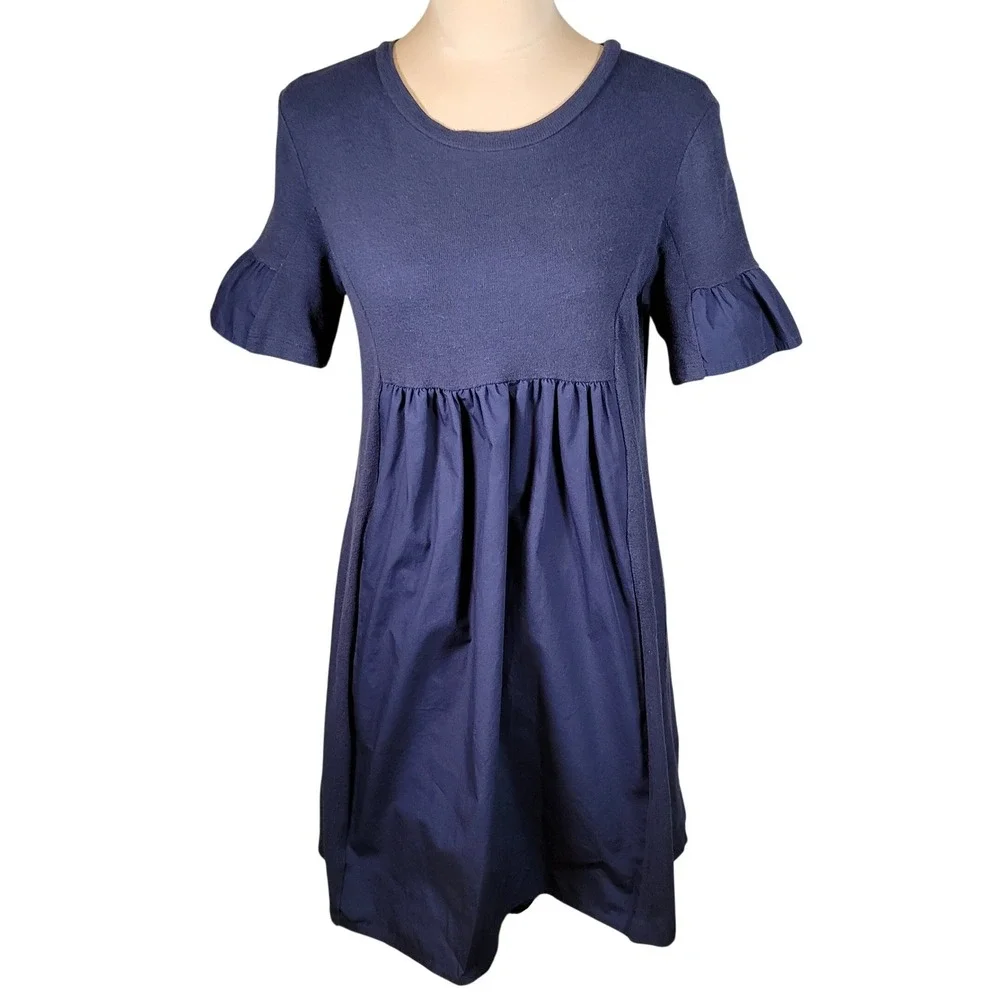 English Factory | Dresses | Navy Mixed Media Ruffle Sleeve Babydoll Dress English Factory Xs Pockets Coastal | Poshmark English Factory | Dresses | Navy Mixed Media Ruffle Sleeve Babydoll Dress English Factory Xs Pockets Coastal | Poshmark